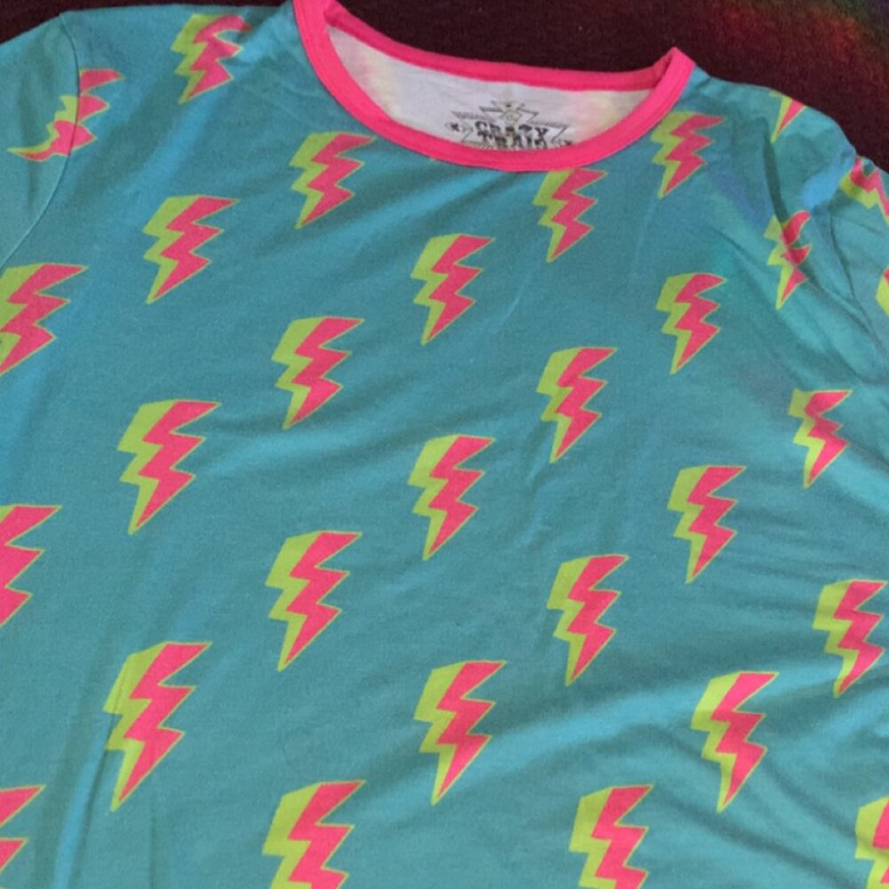 Neon lightning Women shirt